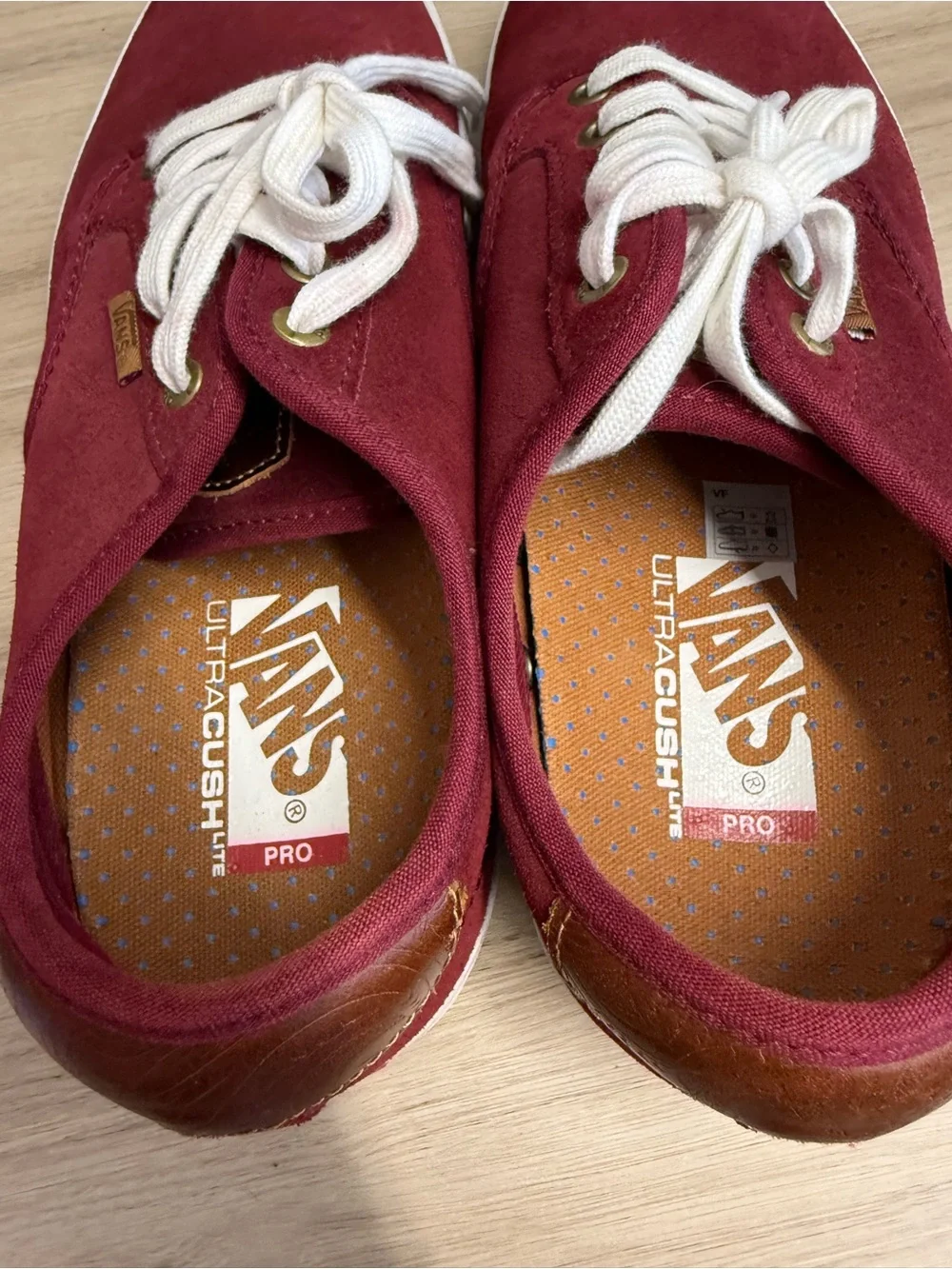 Vans China Ferguson Pro Saddle Casual Burgundy Suede Lace-Up Sneakers